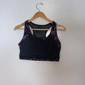 Gaiam Large Purple Sports Bra